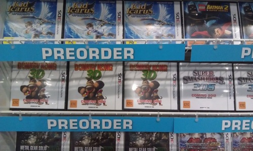 EB Games liste Donkey Kong 3DS