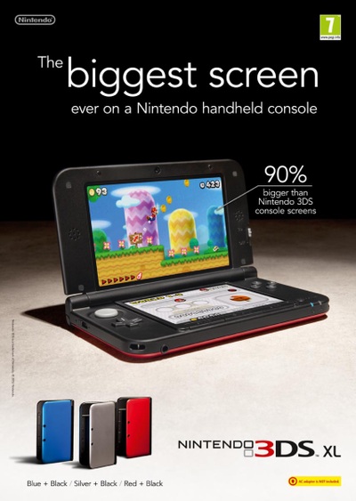 La Nintendo 3DS XL fait sa pub