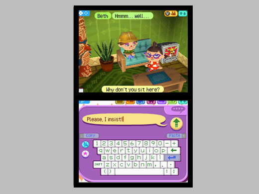 Animal Crossing DS en images