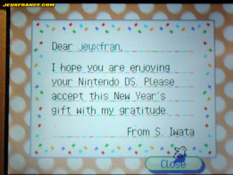 Iwata nous souhaite bonne année !
