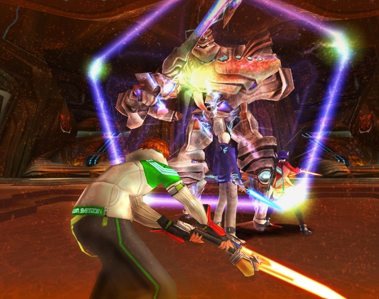 Phantasy Star Universe en action