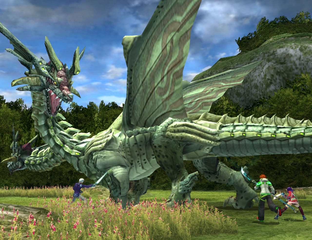 Phantasy Star Universe en action