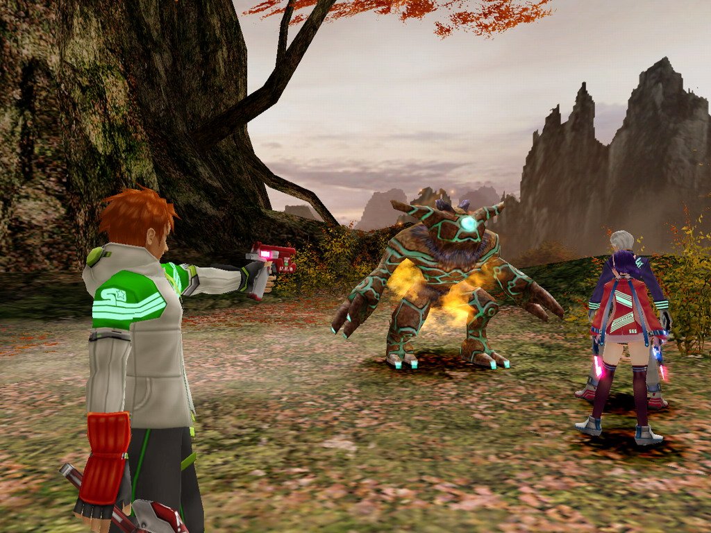 Phantasy Star Universe au combat