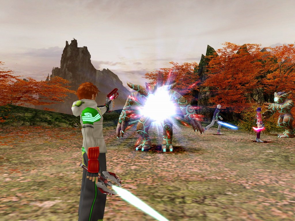 Phantasy Star Universe au combat