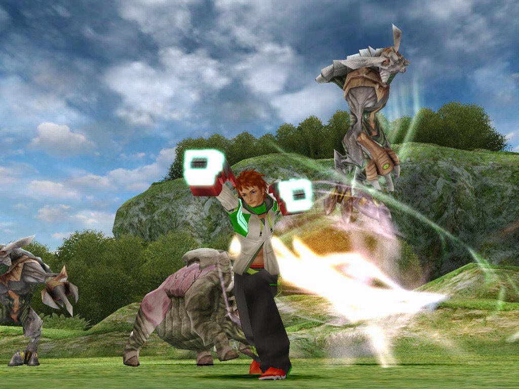 Phantasy Star Universe au combat