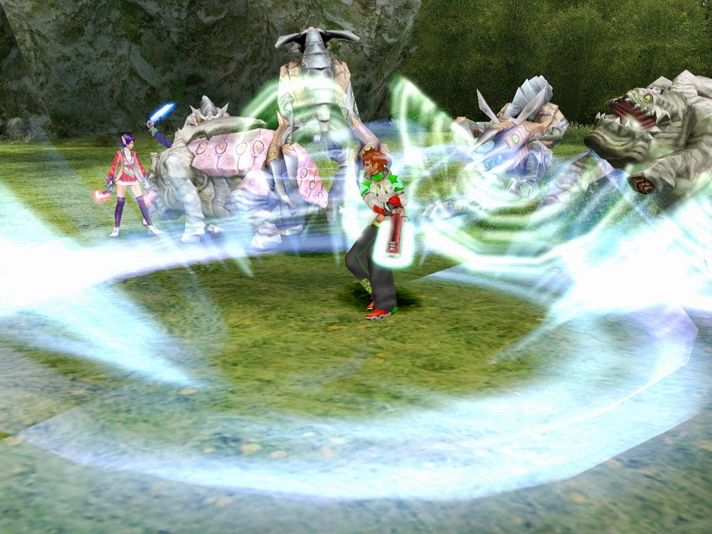 Phantasy Star Universe au combat