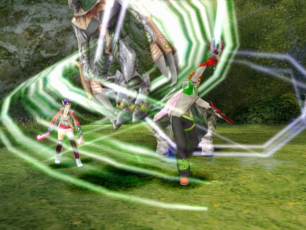 Phantasy Star Universe au combat