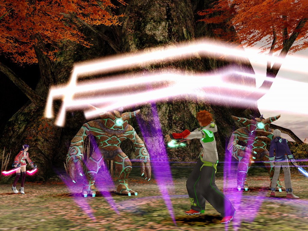 Phantasy Star Universe au combat