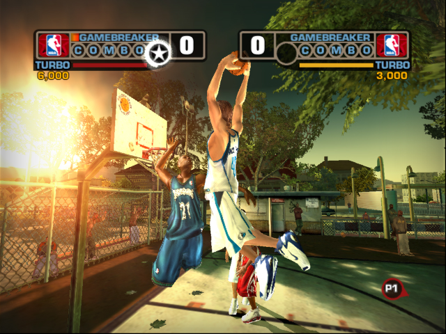 NBA Street V3 se montre sur PS2