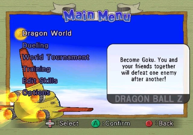 DBZ Budokai 2 sur GameCube