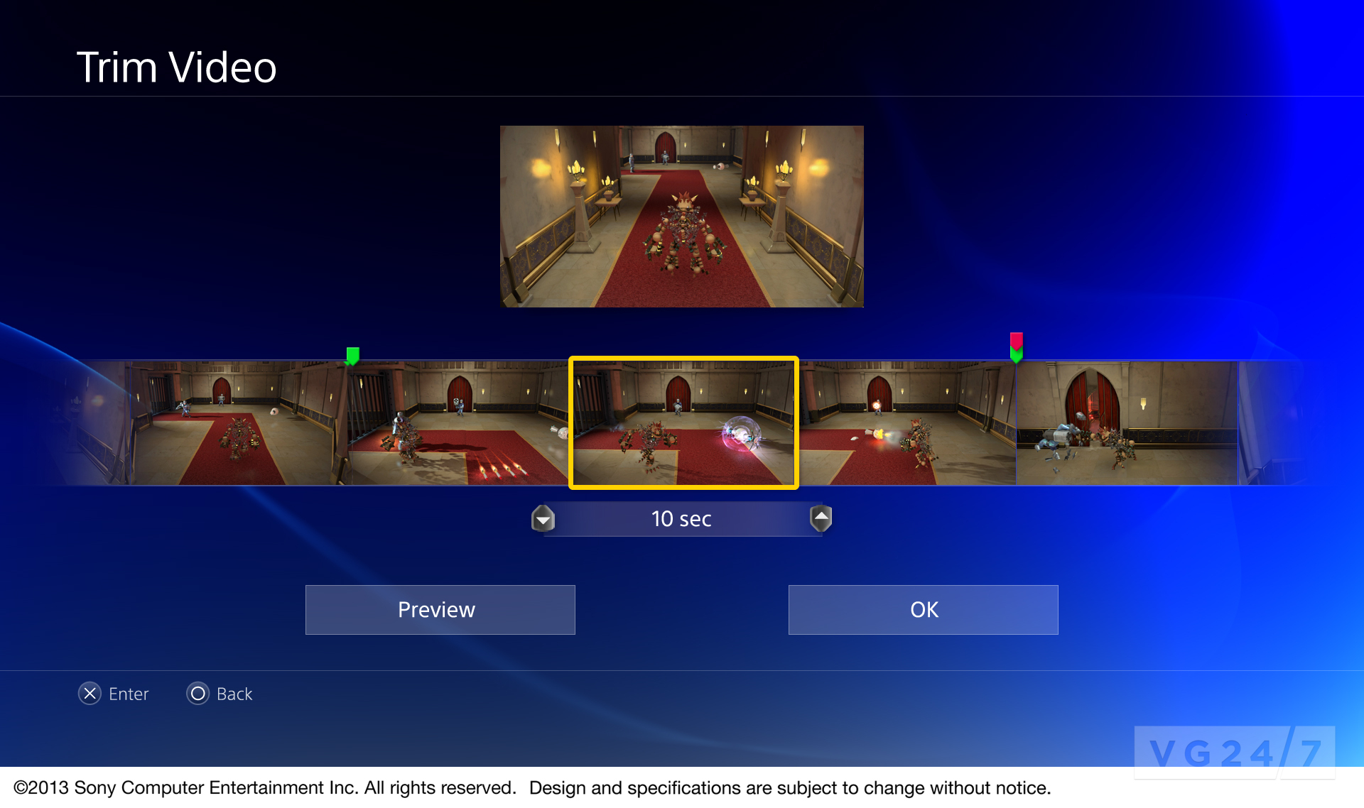 Sony : images de l'interface PlayStation 4