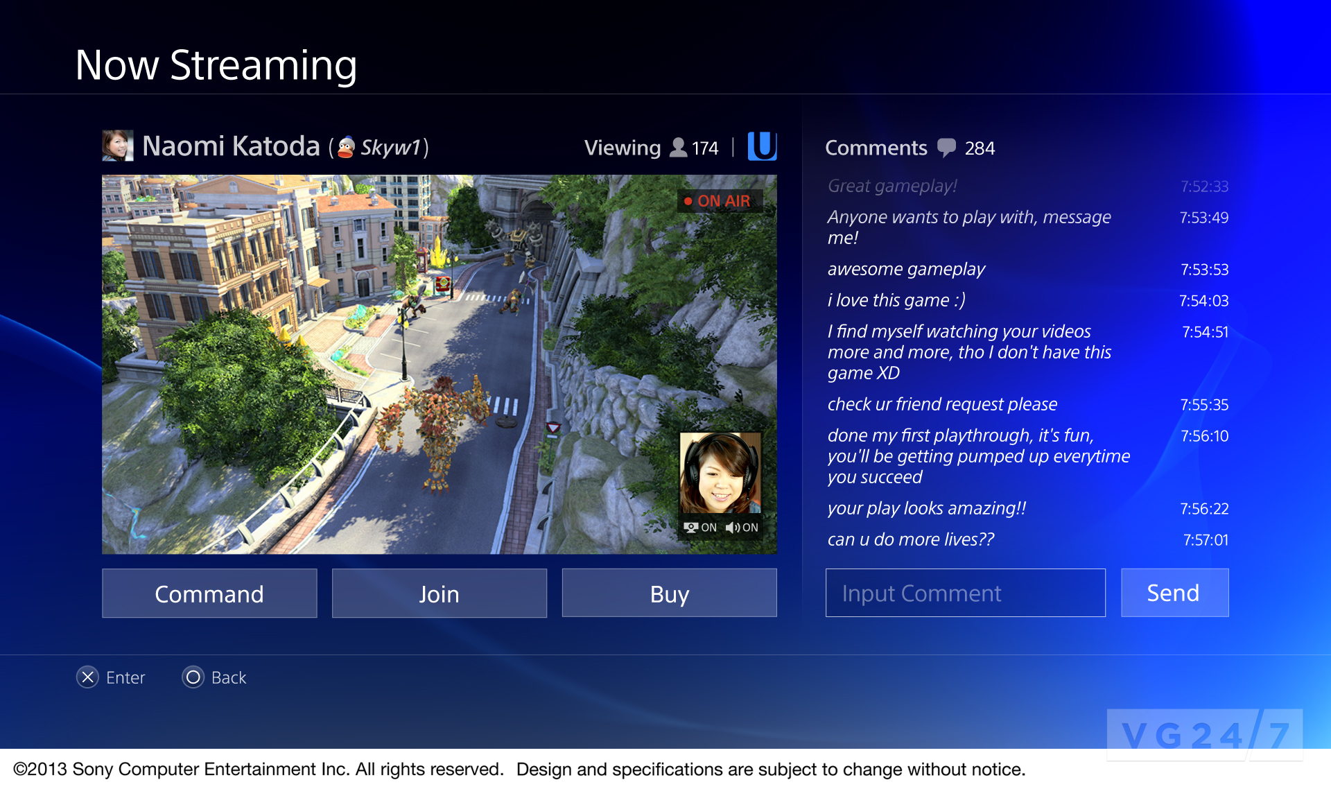Sony : images de l'interface PlayStation 4