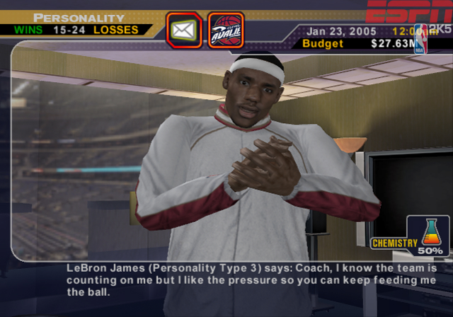 ESPN NBA 2K5 se montre en images