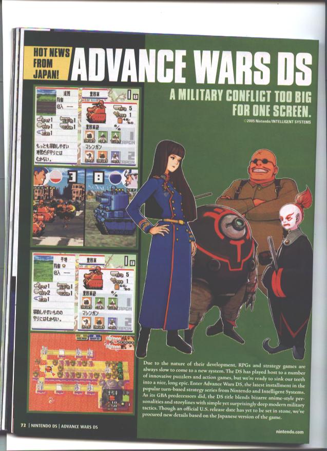 Advance Wars DS : Quelques détails