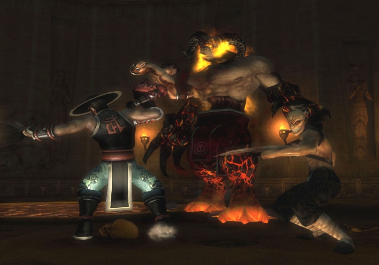 MK : Shaolin Monks se bagarre