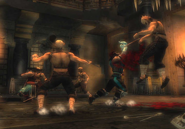 MK : Shaolin Monks se bagarre