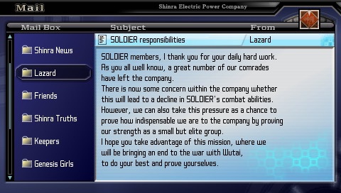 Crisis Core FFVII : 5 vidéos US