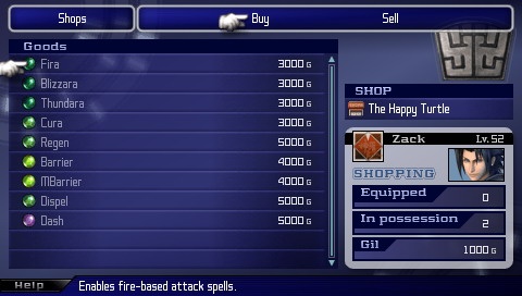 Vidéo Crisis Core FFVII