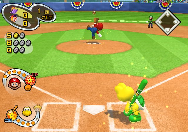 Mario Superstar Baseball en visuels