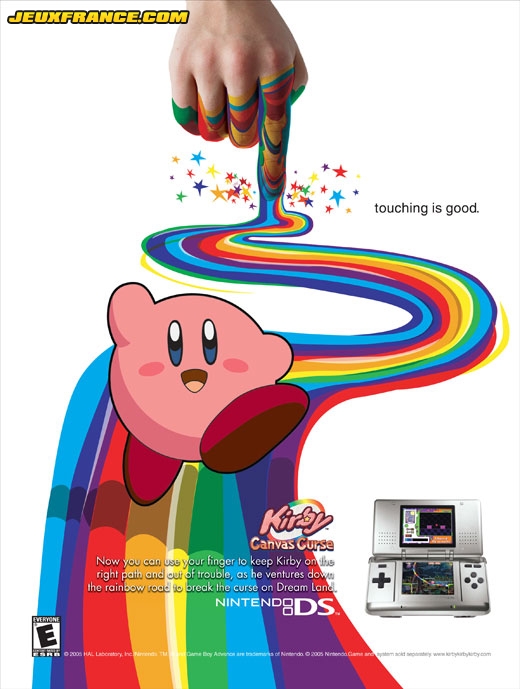 La publicité papier de Kirby DS
