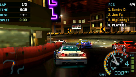 NFSU Rivals : Images du mode Wi-Fi