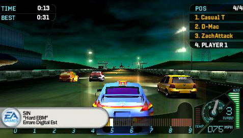 NFSU Rivals : Images du mode Wi-Fi