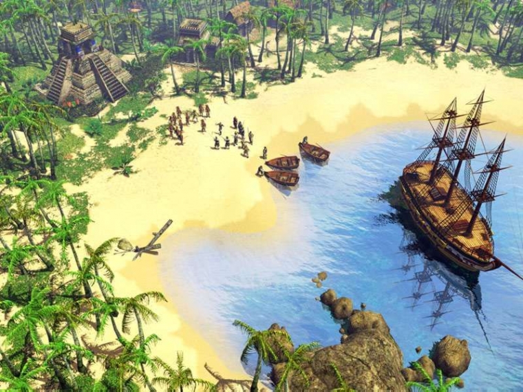 Deux images d'Age of Empires III 