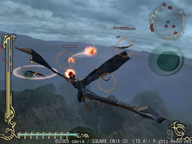 Drakengard 2 sur le dos d'un dragon