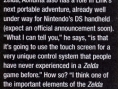 Zelda DS : une nouvelle experience