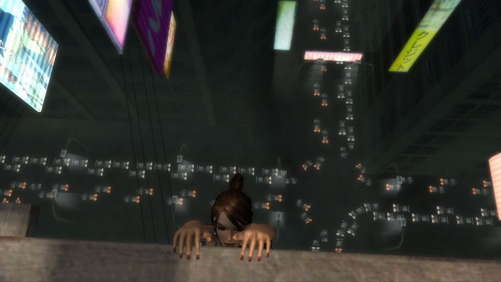Lara Croft en tenue de soirée
