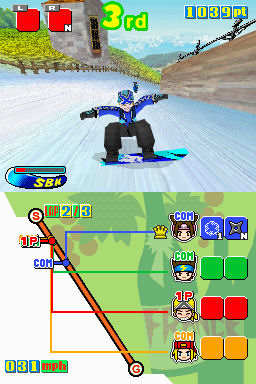 Snowboard Kids DS s'envole en image