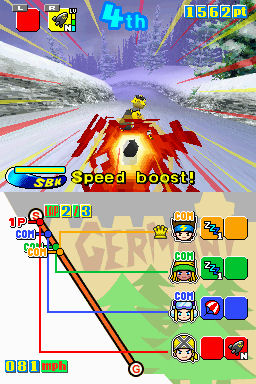 Snowboard Kids DS s'envole en image