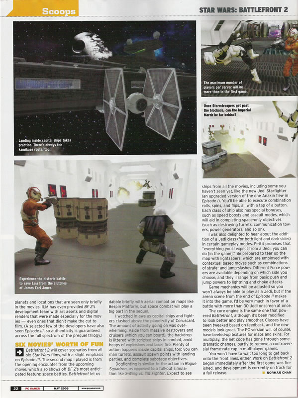 Star Wars : Battlefront 2 en images