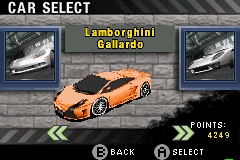 NFS Most Wanted imagé sur GBA      