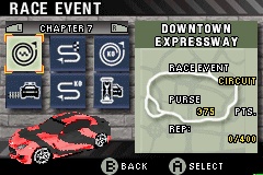 NFS Most Wanted imagé sur GBA      