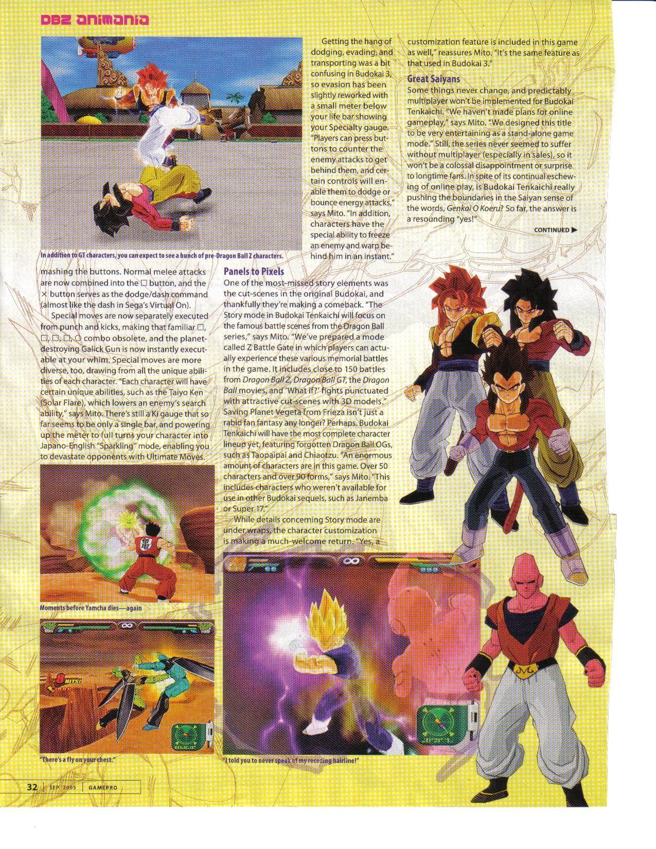 Nouveaux scans Budokai Tenkaichi