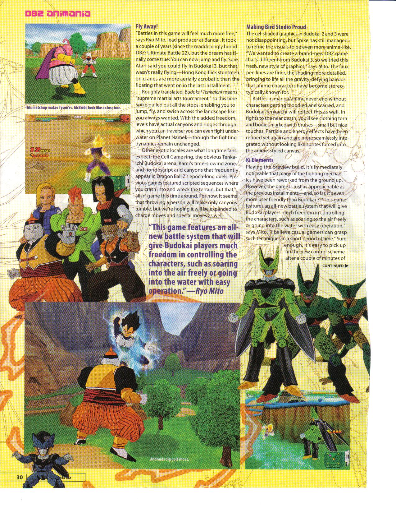 Nouveaux scans Budokai Tenkaichi
