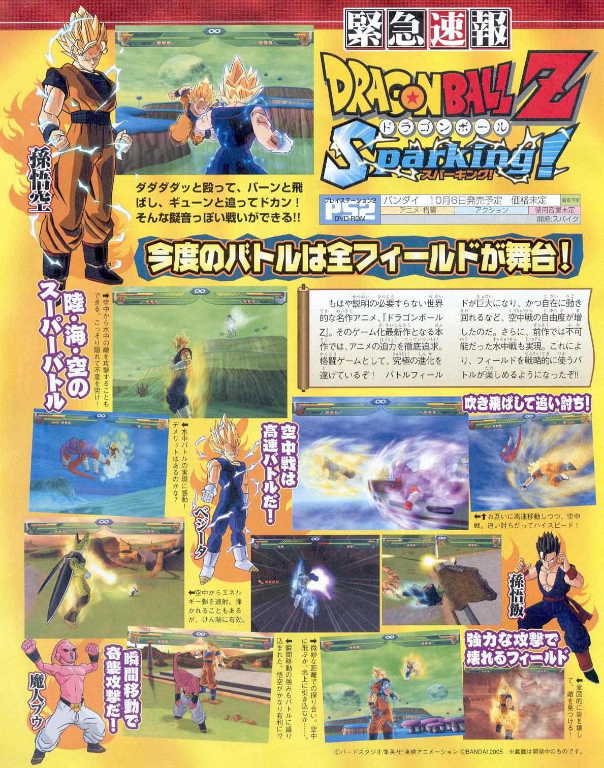 DBZ Budokai Tenkaichi en images