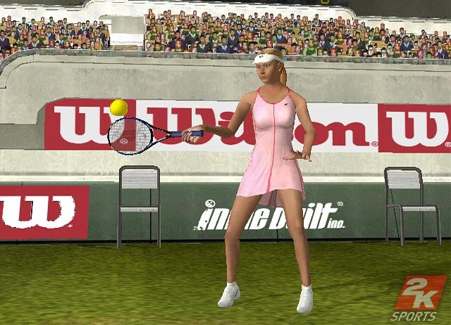 Top Spin frappe la balle jaune