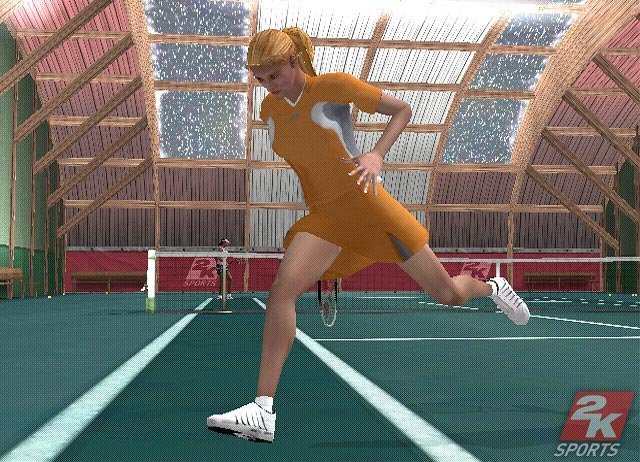 Top Spin frappe la balle jaune