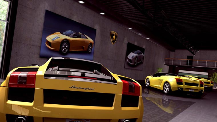 Test Drive Unlimited sort du garage