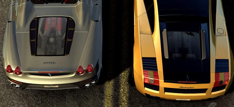 Test Drive Unlimited sort du garage