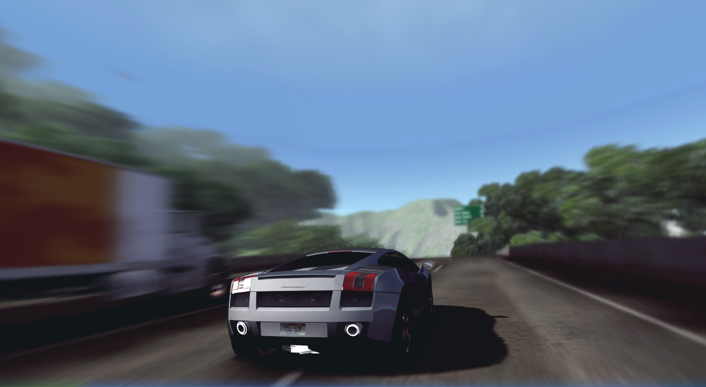 Test Drive Unlimited dans les menus