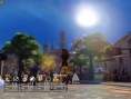 Blue Dragon dans un village