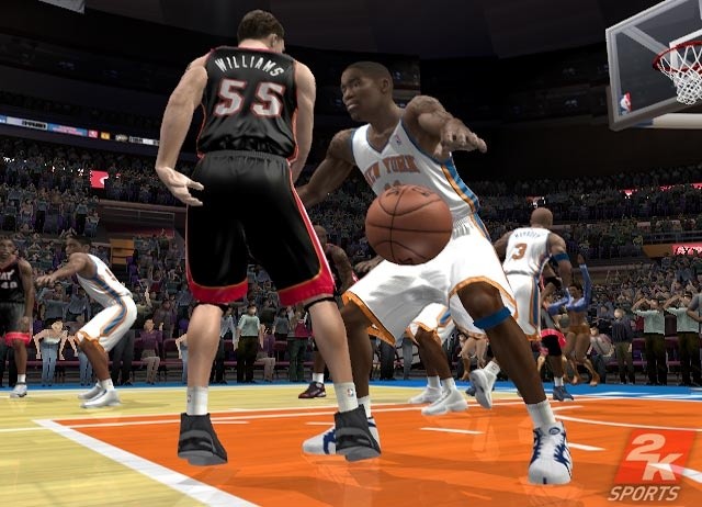 NBA 2K6 dribble en images