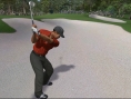 Tiger Woods swingue sur le green