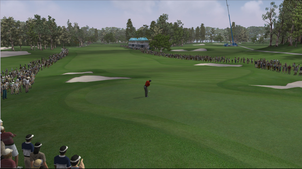 Tiger Woods swingue sur le green