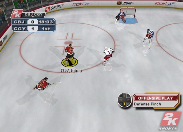 NHL 2K6 : choix tactiques