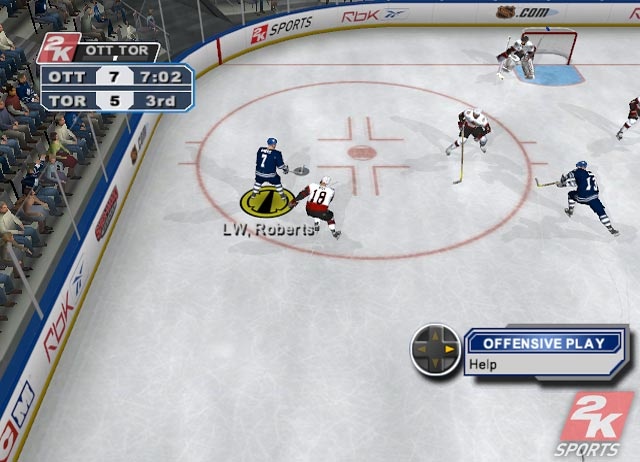 NHL 2K6 : choix tactiques