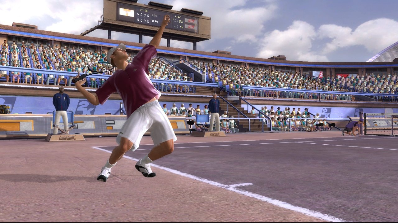 Top Spin 2 frappe la balle